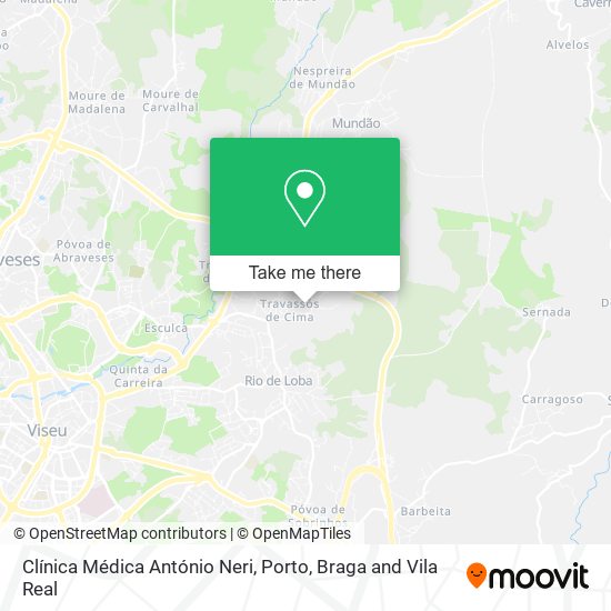 Clínica Médica António Neri mapa