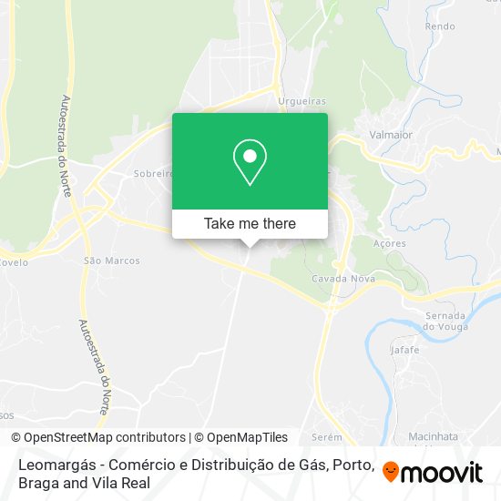 Leomargás - Comércio e Distribuição de Gás mapa