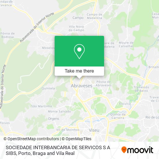 SOCIEDADE INTERBANCARIA DE SERVICOS S A SIBS map