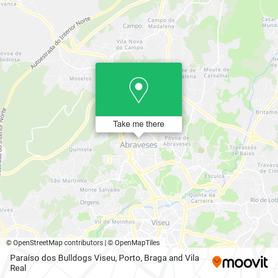 Paraíso dos Bulldogs Viseu map