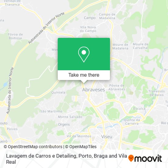 Lavagem de Carros e Detailing mapa