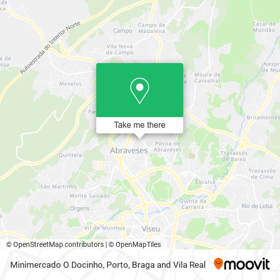 Minimercado O Docinho mapa