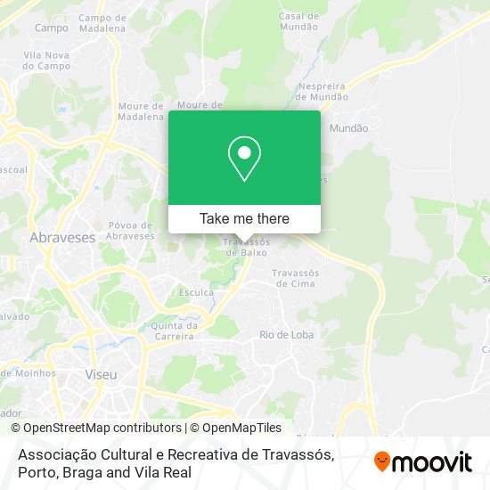 Associação Cultural e Recreativa de Travassós map