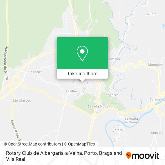 Rotary Club de Albergaria-a-Velha mapa