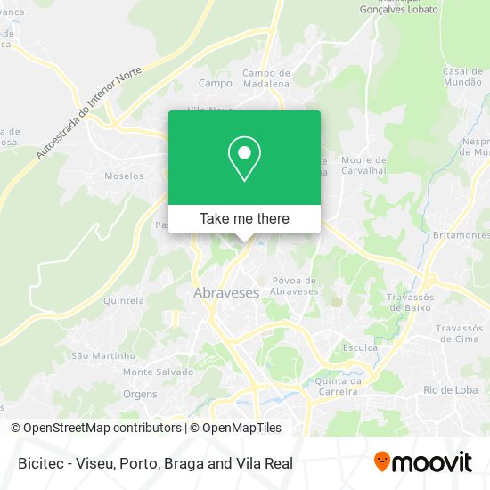 Bicitec - Viseu map