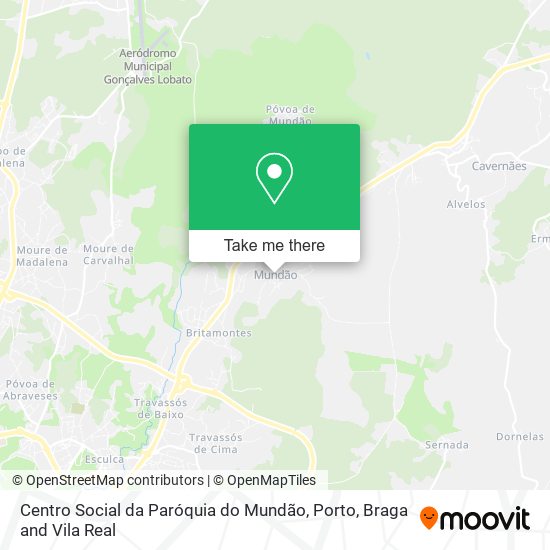 Centro Social da Paróquia do Mundão map