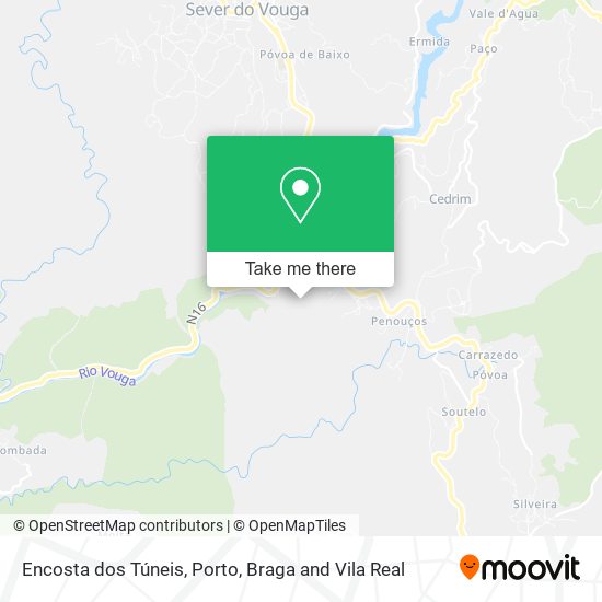 Encosta dos Túneis map