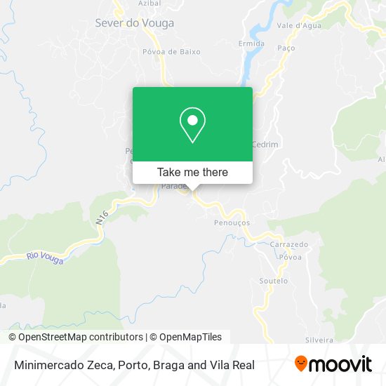 Minimercado Zeca mapa