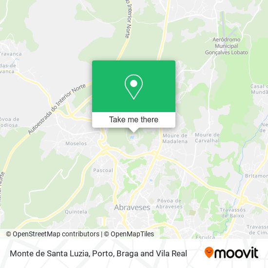 Monte de Santa Luzia map