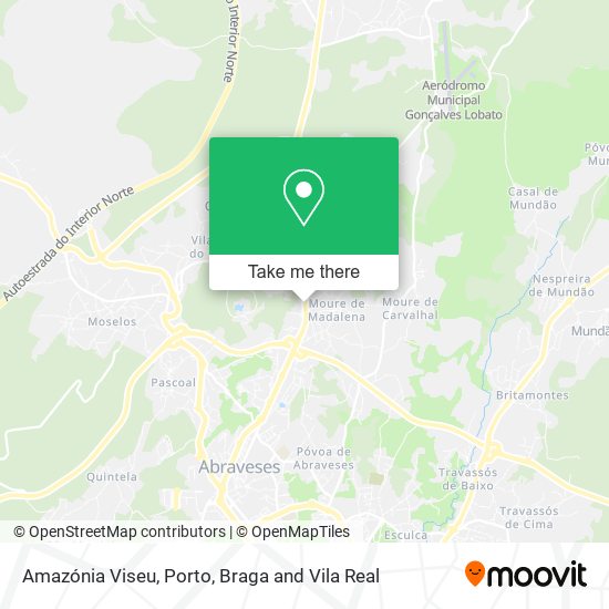 Amazónia Viseu mapa