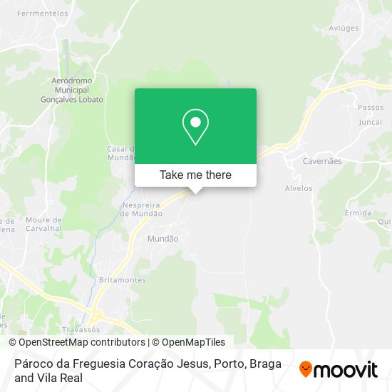 Pároco da Freguesia Coração Jesus mapa