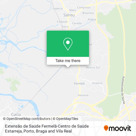 Extensão de Saúde Fermelã-Centro de Saúde Estarreja map