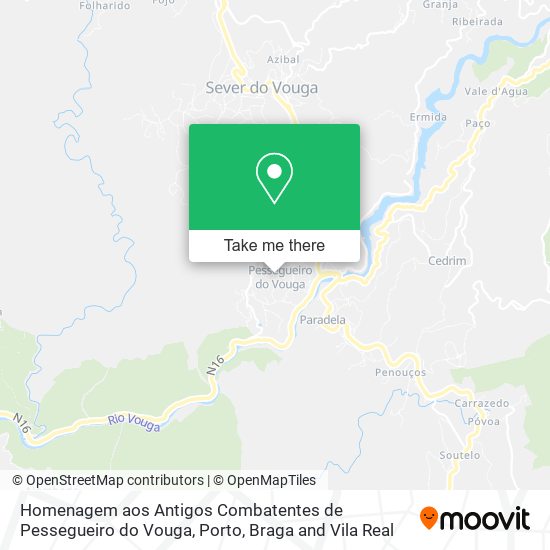 Homenagem aos Antigos Combatentes de Pessegueiro do Vouga map