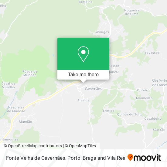 Fonte Velha de Cavernães map