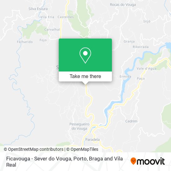 Ficavouga - Sever do Vouga map