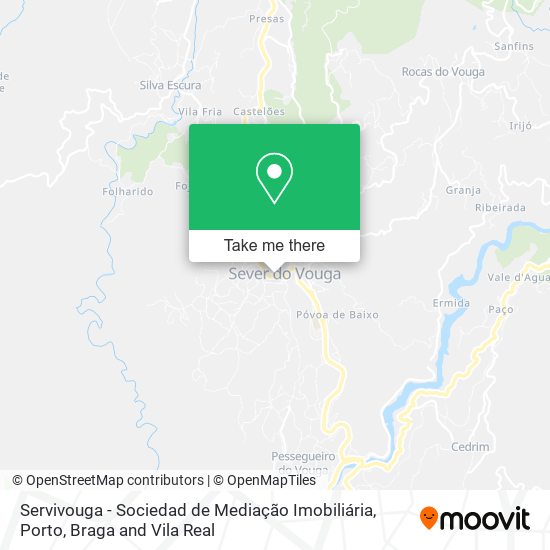 Servivouga - Sociedad de Mediação Imobiliária mapa
