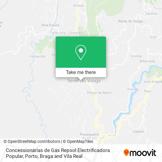 Concessionárias de Gás Repsol Electrificadora Popular map