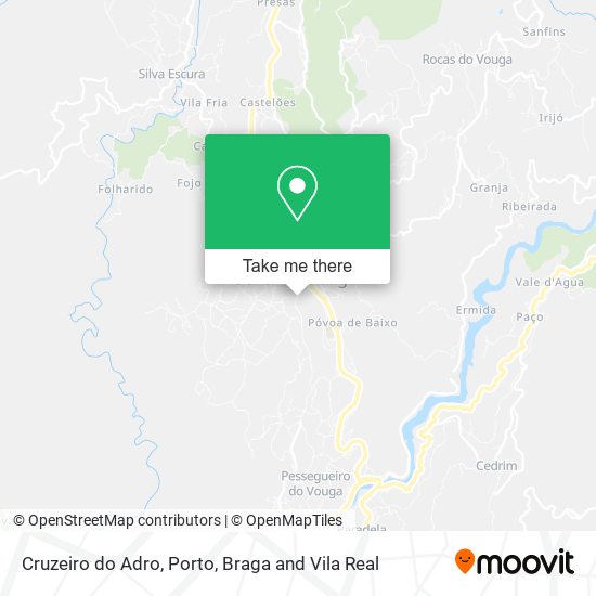 Cruzeiro do Adro mapa
