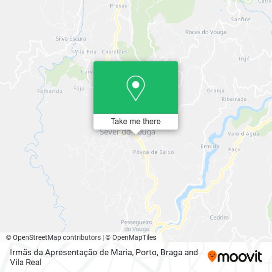 Irmãs da Apresentação de Maria mapa
