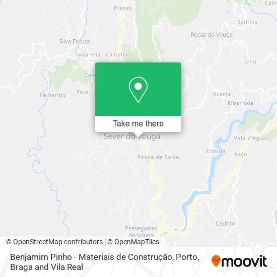 Benjamim Pinho - Materiais de Construção mapa