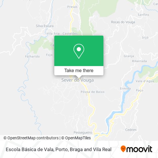 Escola Básica de Vala map