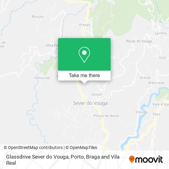 Glassdrive Sever do Vouga map