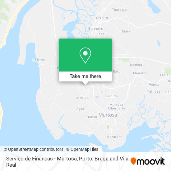 Serviço de Finanças - Murtosa map