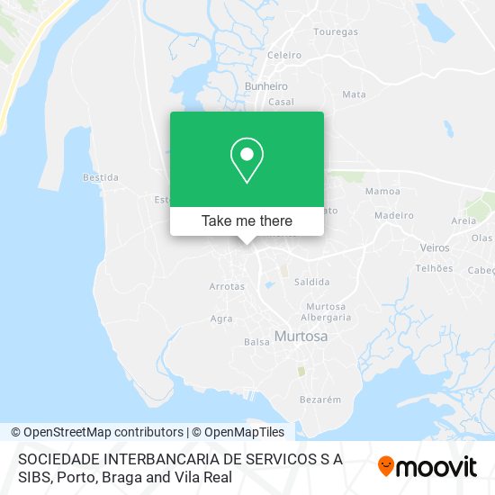 SOCIEDADE INTERBANCARIA DE SERVICOS S A SIBS map