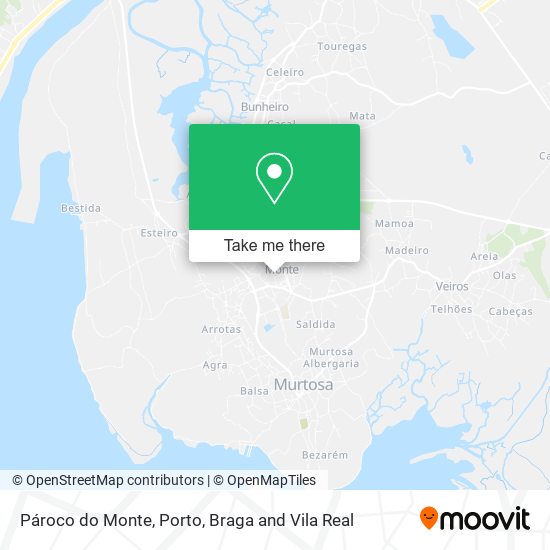 Pároco do Monte mapa