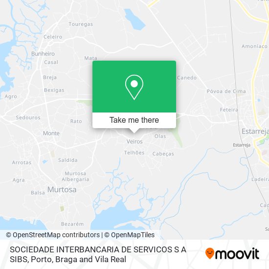 SOCIEDADE INTERBANCARIA DE SERVICOS S A SIBS map