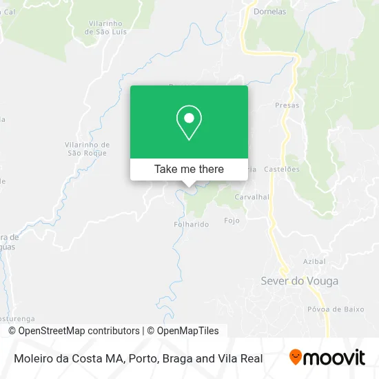 Moleiro da Costa MA map