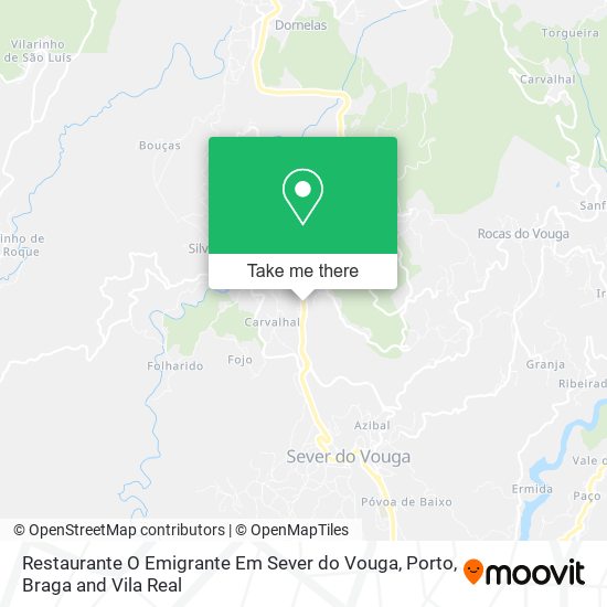 Restaurante O Emigrante Em Sever do Vouga map