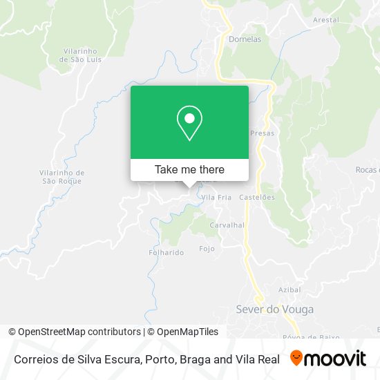 Correios de Silva Escura map