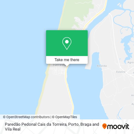 Paredão Pedonal Cais da Torreira map