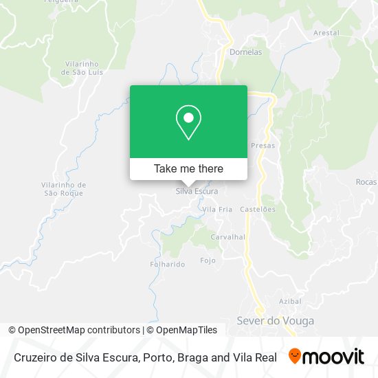 Cruzeiro de Silva Escura map