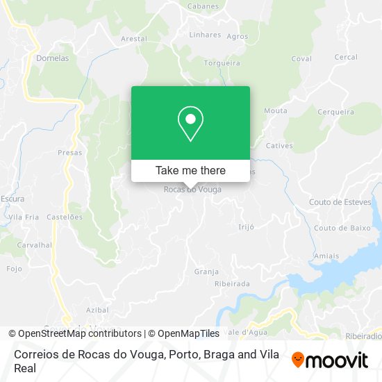 Correios de Rocas do Vouga map