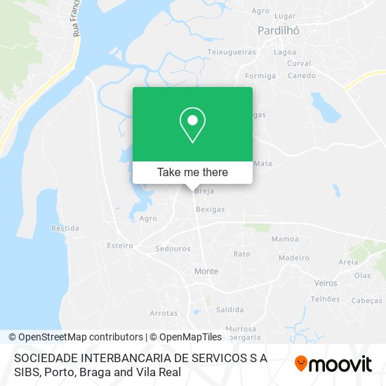 SOCIEDADE INTERBANCARIA DE SERVICOS S A SIBS map