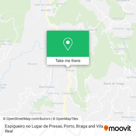 Espigueiro no Lugar de Presas map