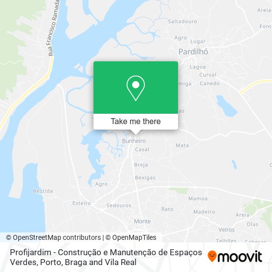 Profijardim - Construção e Manutenção de Espaços Verdes mapa