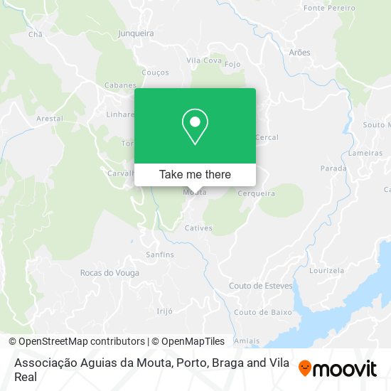 Associação Aguias da Mouta map