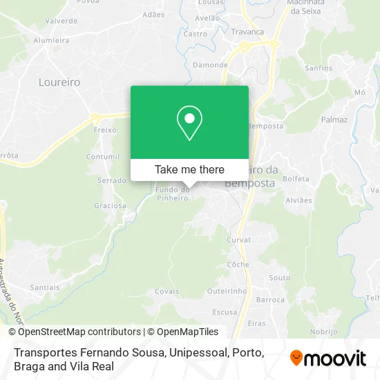 Transportes Fernando Sousa, Unipessoal map