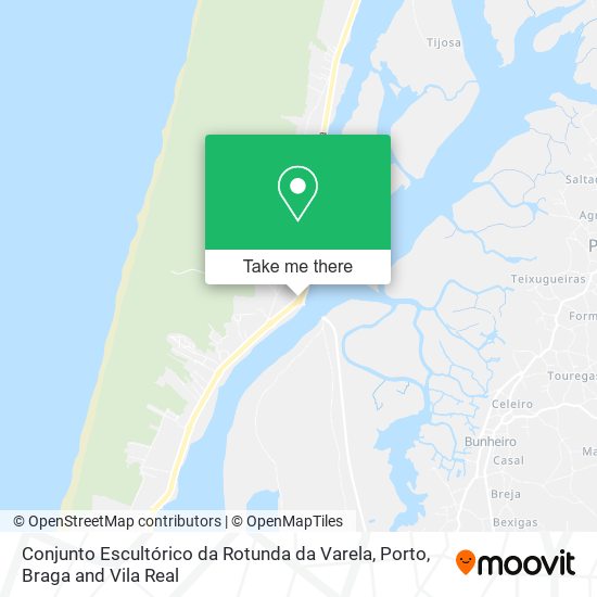 Conjunto Escultórico da Rotunda da Varela mapa