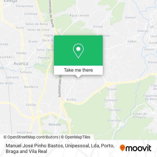 Manuel José Pinho Bastos, Unipessoal, Lda map