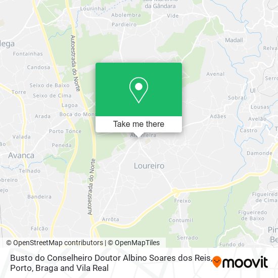 Busto do Conselheiro Doutor Albino Soares dos Reis map