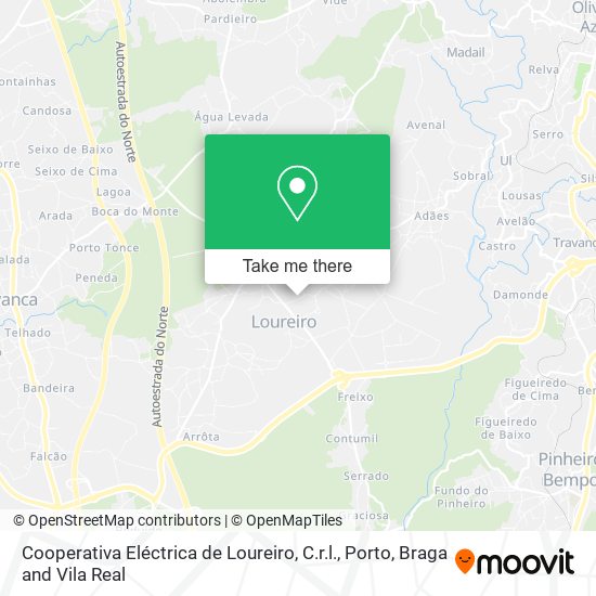 Cooperativa Eléctrica de Loureiro, C.r.l. map