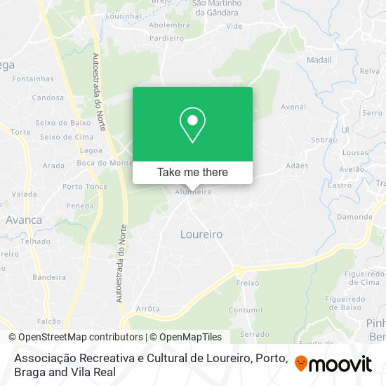 Associação Recreativa e Cultural de Loureiro map