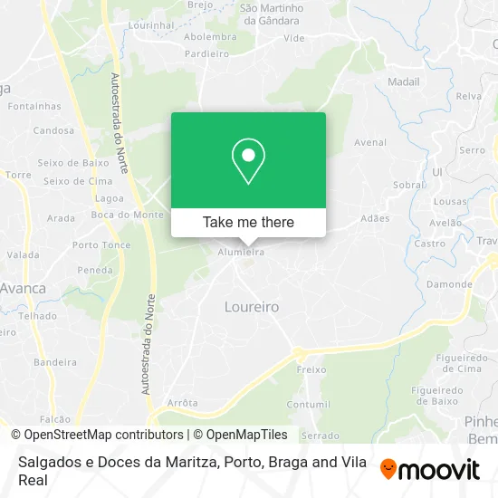 Salgados e Doces da Maritza map