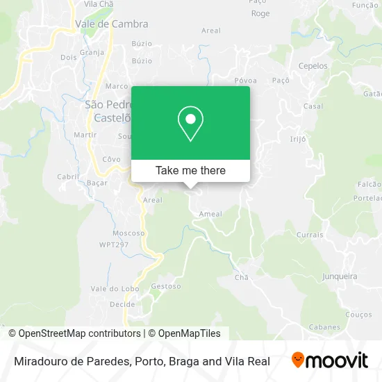 Miradouro de Paredes map