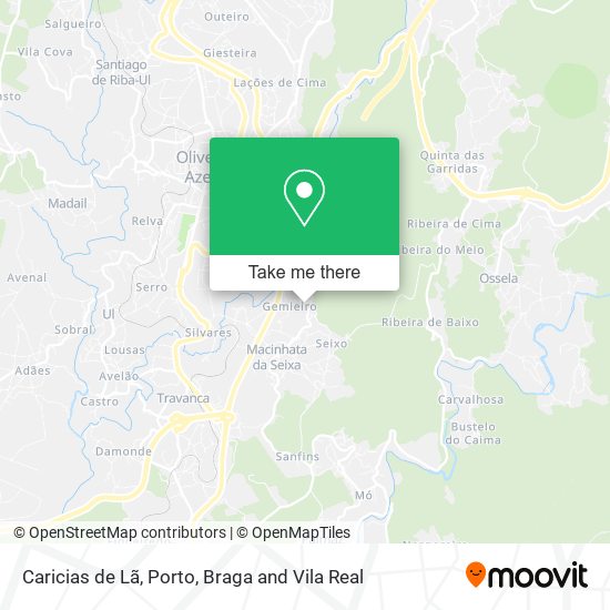 Caricias de Lã mapa