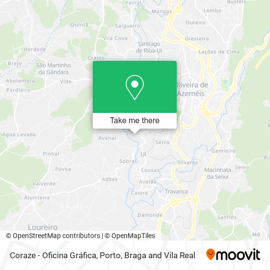 Coraze - Oficina Gráfica map